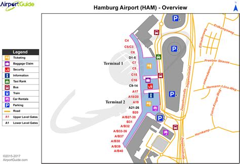 hamburg airport terminal maps